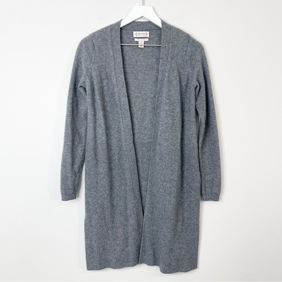 Nanette Lepore Sweaters - Nanette Lepore Gray Cashmere Duster Cardigan Size Small